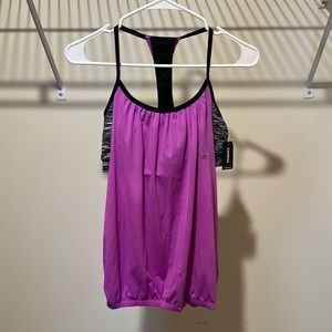 Express Built-In Sports Bra Workout Top